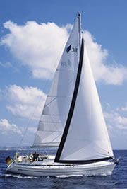 Bavaria 38 sailing