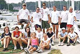 A two boat kids sailing day out with parents and skippers