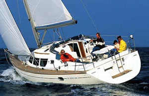 Jeanneau 40 sailing
